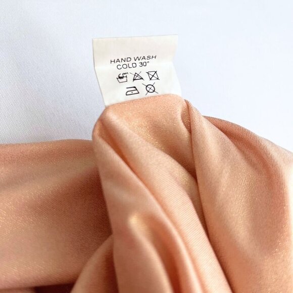 HOUSE OF CB LEONETTA METALLIC PINK COWL NECK OPEN BACK EVENING FORMAL DRESS - S - Picture 12 of 12